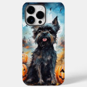 Halloween affenpinscher met pompoenen eng Case-Mate iPhone case (Achterkant)