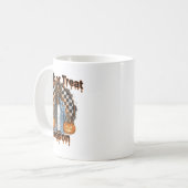 Halloween African American Skeleton Season Pumpkin Koffiemok (Voorkant links)