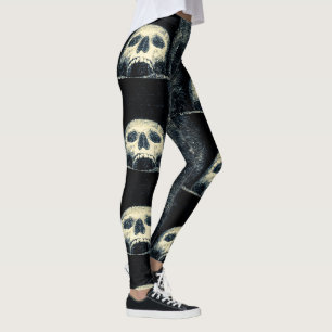 Halloween afschuwelijke schedel leggings