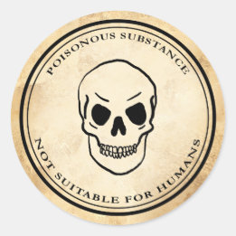 Halloween alchemie gif schedel label