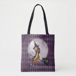 Halloween Alice in Wonderland Cheshire Cat Moon Draagtas
