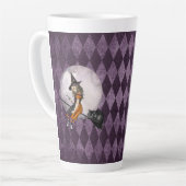 Halloween Alice in Wonderland Cheshire Cat Moon Latte Mok (Linkerhoek)