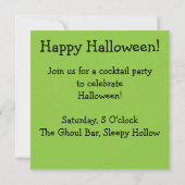 Halloween alien mozaïek kaart (Achterkant)