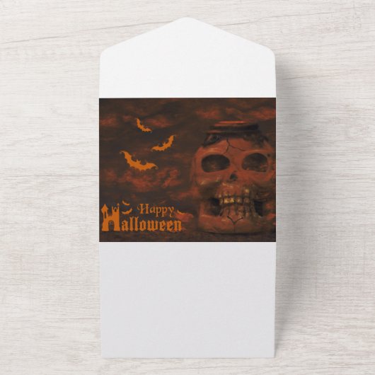 Halloween All In One Uitnodiging (Buitenkant)