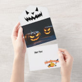 Halloween All In One Uitnodiging (Afscheurbaar)