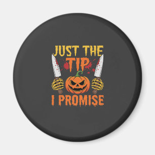 Halloween Alleen De Tip Pompoen Mes Grafisch Magneet