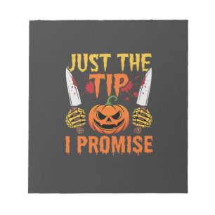 Halloween Alleen De Tip Pompoen Mes Grafisch Notitieblok