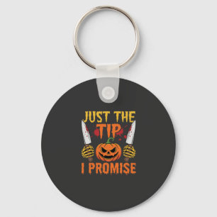 Halloween Alleen De Tip Pompoen Mes Grafisch Sleutelhanger