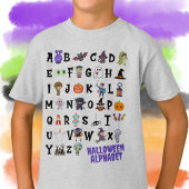 Halloween Alphabet Kinder Tshirt