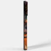 Halloween American Eskimo met pompoenen eng Case-Mate iPhone Case (Achterkant / Rechts)