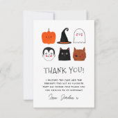 Halloween Amis mignonne Moderne Anniversaire Merci (Devant)