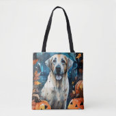 Halloween Anatolian Shepherd met pompoenen eng Draagtas (Voorkant)