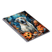 Halloween Anatolian Shepherd met pompoenen eng Notitieboek (Rechterzijde)