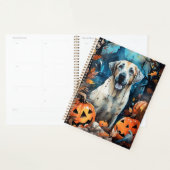 Halloween Anatolian Shepherd met pompoenen eng Planner (Display)