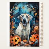 Halloween Anatolian Shepherd met pompoenen eng Planner (Achterkant)