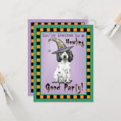 Halloween Anglais Cocker Spaniel Invitation (Devant/Arrière en situation)
