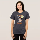 halloween animals Tri-Blend shirt (Voorkant volledig)