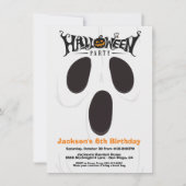 Halloween Anniversaire Fantôme Visage invitations (Devant)