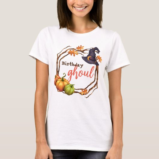 Halloween Anniversaire Fille Automne Tshirt Person (Devant)