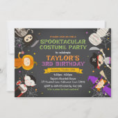 Halloween Anniversaire Invitation Costume fête (Devant)