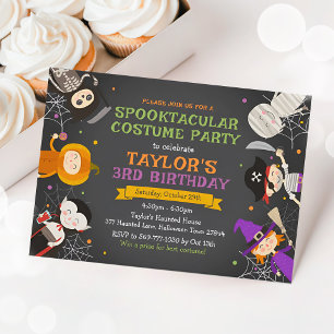 Halloween Anniversaire Invitation Costume fête