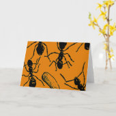 Halloween Ants Kaart (Gele Bloem)