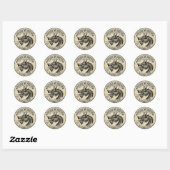 Halloween  Apothecary Dragon's Breath Ronde Sticker (Vel)
