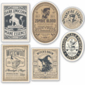  Halloween Apothecary Label Witch Potion (Voorkant)