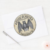 Halloween  Apothecary Wing of Bat Ronde Sticker (Envelop)