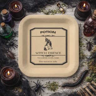 Halloween Apotheek Heksenessence Papieren Bordje