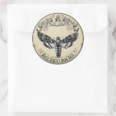 Halloween apotheker Death's Head Moth Ronde Sticker (Tas)
