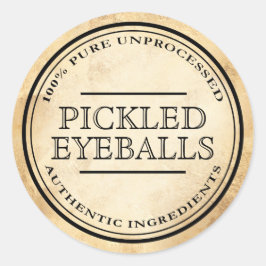 Halloween apotheker gepekeld oogbal label