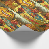 Halloween Apple Bobbing Cadeaupapier (Hoek)