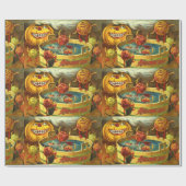 Halloween Apple Bobbing Cadeaupapier (Vlak)