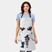 Halloween apron schort (Gedragen)