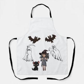 Halloween apron schort