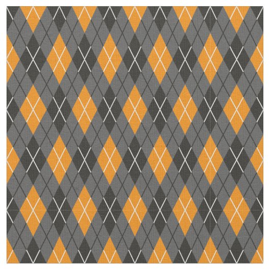 Halloween Argyle Pattern Stof (Close Up)
