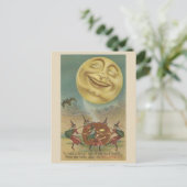  Halloween Art - Laughing Moon Briefkaart (Staand voorkant)
