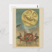  Halloween Art - Laughing Moon Briefkaart (Voorkant / Achterkant)