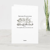  Halloween Arthur Rackham Black Cat Kaart (Achterkant)