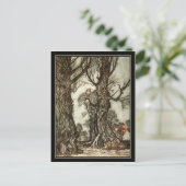  Halloween Arthur Rackham De Fairy Ball Briefkaart (Staand voorkant)