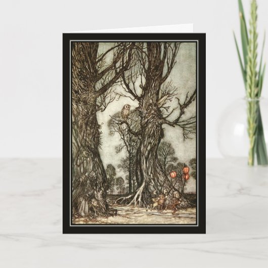 Halloween Arthur Rackham De Fairy Ball Kaart (Voorkant)