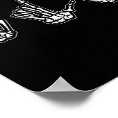 Halloween ASL Skelet Handgebarentaal Kostuum Poster (Hoek)