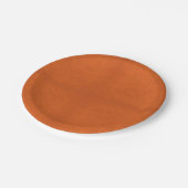 Halloween, assiette en papier orange (Angle)