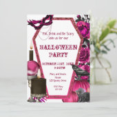 Halloween au café rose, Invitation florale (Debout devant)