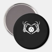 Halloween augurk skelet hart handen magneet (Voorkant / Achterkant)