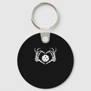 Halloween augurk skelet hart handen sleutelhanger