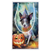 Halloween Australian Cattle with Pumpkins Scary Klein Cadeauzakje (Voorkant)