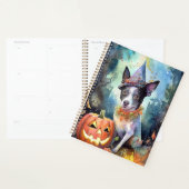 Halloween Australian Cattle with Pumpkins Scary Planner (Display)
