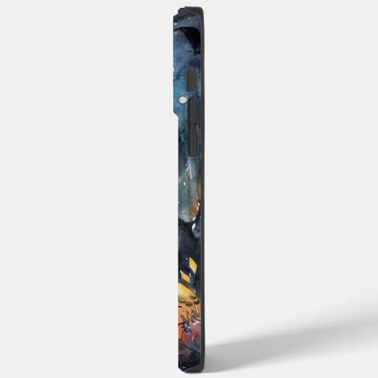 Halloween Australian Kelpie met pomkins Scary Case-Mate iPhone Case (Achterkant / Links)